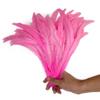 50 Natural Rooster Tail/Pheasant Feathers, 30–35 cm, Wine Red view 4