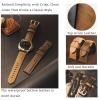 Niziruoup Leather Watch Band for Omega x Swatch MoonSwatch, Rolex, Seiko and Samsung Galaxy Watch, 20 mm view 4