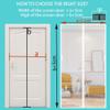 Magnetic Fly Screen Door, 210 x 240 cm, White, Foldable, Adhesive Mounting view 2