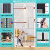 Magnetic Fly Screen Door, 210 x 240 cm, White, Foldable, Adhesive Mounting view 3