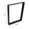 THINFAR Adjustable Metal Table Legs, Black, Set of 2, 60 x 72 cm view 2