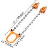 HUMNZR Chain Drum Lifter, 2,000 lb Capacity, Improved Spring-Loaded Carbon Steel Hook for 55-Gallon Plastic and Metal Drums view 2