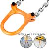 HUMNZR Chain Drum Lifter, 2,000 lb Capacity, Improved Spring-Loaded Carbon Steel Hook for 55-Gallon Plastic and Metal Drums view 4