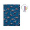 Miquelrius A4 Notebook, 4 Color Bands, 140 Sheets, 7 mm Ruled, 4-Hole, Microperforated, Hardcover, Wild Dino view 2