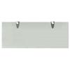 FIRBNUS 2-Piece Floating Glass Wall Shelf Set, 50 x 20 cm, Frosted White view 4