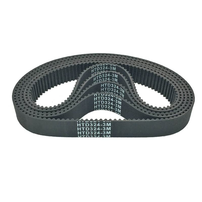 Power Transmission Timing Belt HTD324-3M / HTD327-3M / HTD330-3M / HTD333-3M, 3D Printer Parts (Circumference: 330 mm, Color: Black, 20 mm)