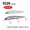 Comcapy 1-Piece Sinking Minnow Fishing Lure, 115 mm, 16.7 g, Color A view 3