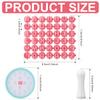 2-Piece Letter and Number Stamp Set for Clay, Ceramics, Cookies and DIY Projects, Pink view 2