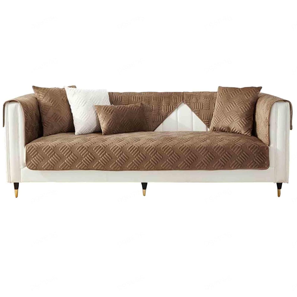 MTHGH Soft Velvet Sofa Cover, 1/2/3/4-Seater, L-Shaped, G-70 x 180 cm