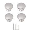 OctinPris Round Mushroom Cabinet Knobs, Brushed Nickel, 30 mm, 4-Piece view 1