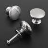 OctinPris Round Mushroom Cabinet Knobs, Brushed Nickel, 30 mm, 4-Piece view 3