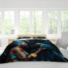 SAISEMIHOME Parrot Black Woman Blue Queen Duvet Cover Set, 240 x 220 cm view 3