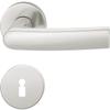 FSB Lever Handle Set 12 1015 ASL on Rose, BB, Silver Anodized view 1