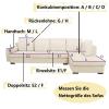 MTHGH Soft Velvet Sofa Cover, L-Shaped, L-110 x 180 cm view 2
