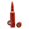 WPW Snap Caps, 6.5 x 47 mm Lapua, Anodized Aluminum with Brass Striking Face, 2 pcs. view 2