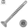 Techtanium Stainless Steel A2 Chipboard Screws 6 x 70/42 mm with Drill Point (2 pcs.) | Universal Wood Screws view 2