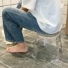 perfk Acrylic Bathroom Stool, 21 cm High, Shoe-Changing Stool view 4