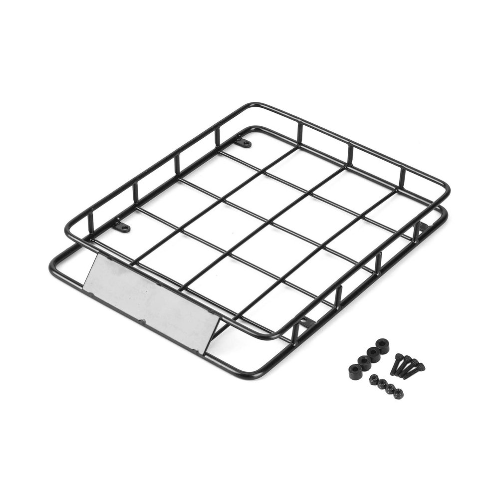 Camel Cup Metal Roof Rack in 2 Sizes, Compatible with Axial SCX10, Traxxas TRX4, RC4WD D90 1/10 RC Crawler Car Upgrade Parts (Size: 190 x 147 mm)
