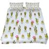 3-Piece Queen Duvet Cover Set, Breathable Tencel with 2 Pillowcases, Cactus Pattern view 2