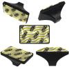 Pineapple Ananas Yellow White Wavy-Pattern Cabinet Handles, 4-Pack view 2