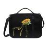 HUIACONG Bible Cover with Sunflower Cat Design, Black, Zippered Bible Bag view 1