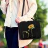 HUIACONG Bible Cover with Sunflower Cat Design, Black, Zippered Bible Bag view 3