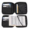 HUIACONG Bible Cover with Sunflower Cat Design, Black, Zippered Bible Bag view 4