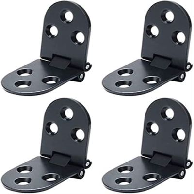 Door Hinge Hardware, Butt Hinges, 4-Piece Set, 180-Degree Zinc Alloy Folding Hinges with Screws