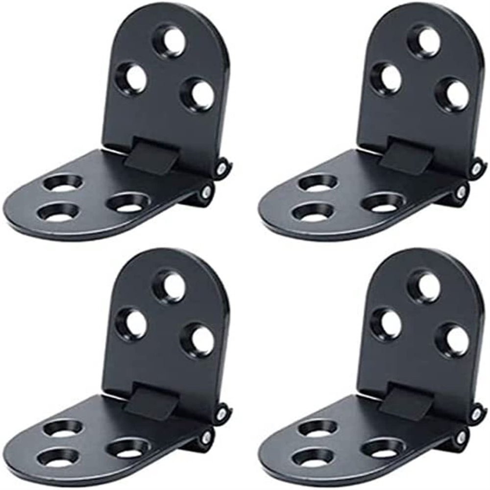 Door Hinge Hardware, Butt Hinges, 4-Piece Set, 180-Degree Zinc Alloy Folding Hinges with Screws