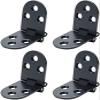 Door Hinge Hardware, Butt Hinges, 4-Piece Set, 180-Degree Zinc Alloy Folding Hinges with Screws view 1