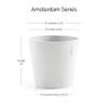 Ecopots Amsterdam 30 Planter – 30 cm Diameter x 25.4 cm H – Indoor & Outdoor view 2