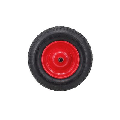 AWTOOLS Pneumatic Wheelbarrow Wheel 400, Metal Rim, Bearing and Axle