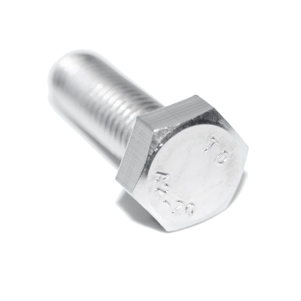 M10 x 60 Hex Bolts, 25-Pack, DIN 933 A2 Stainless Steel, Fully Threaded