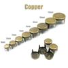 100PCS 4-Claw Flat Spike Rivets, Copper, 7mm, Punk Rock DIY Leather Craft view 2