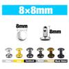 ezqnirk 100 Sets Metal Double Cap Rivets view 2