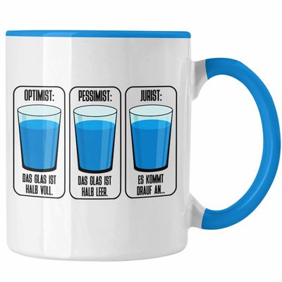 Trendation Law Mug Gift for Lawyers, Funny Saying (Blue)