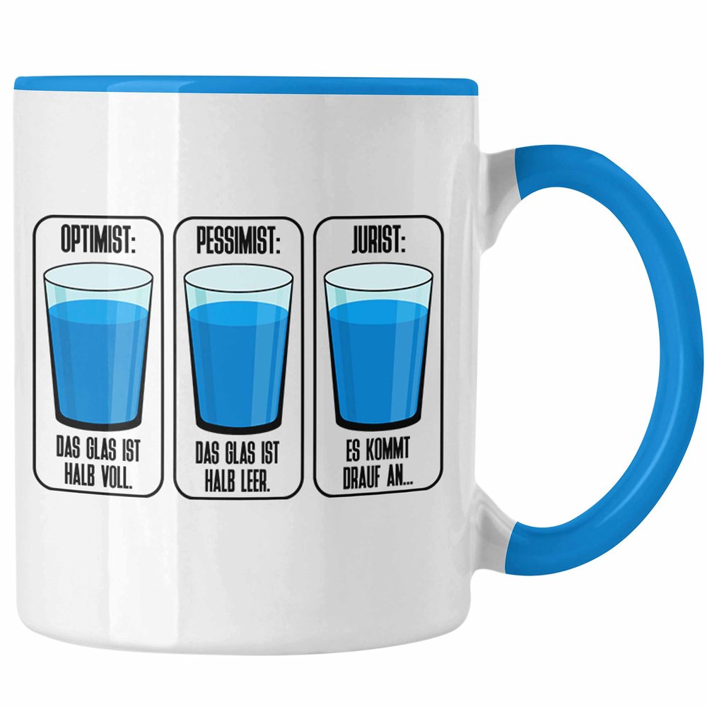Trendation Law Mug Gift for Lawyers, Funny Saying (Blue)