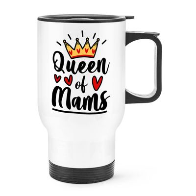 Gift Base Queen of Mams Travel Mug with Handle