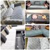 Velvet Sofa Slipcover, 3/2/1/4-Seater, 110 x 240 cm, Color 28# view 4