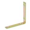 D2D | 12 Chair Corner Brackets, 120 x 120 x 20 mm, 5 mm Thick, Yellow Zinc-Plated, Made in Germany view 1