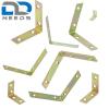 D2D | 12 Chair Corner Brackets, 120 x 120 x 20 mm, 5 mm Thick, Yellow Zinc-Plated, Made in Germany view 4