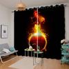 VASENA Basketball on Fire Blackout Curtains, 2-Piece Set, 234 x 137 cm view 4