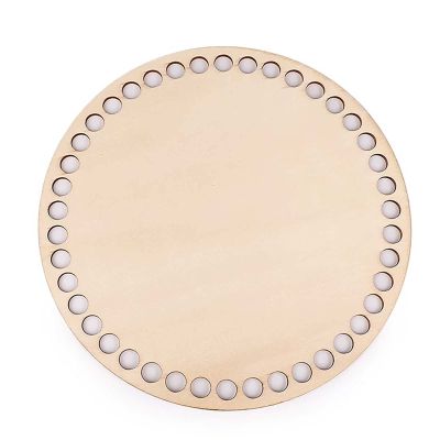 maDDma Natural Wood Basket Base or Lid, 1 Piece