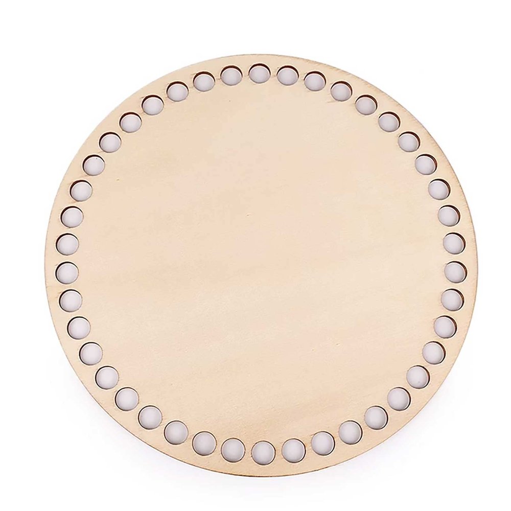 maDDma Natural Wood Basket Base or Lid, 1 Piece