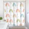 Ufeela Boho Rainbow Shower Curtain 152 x 183 cm, Pink and Blue view 3