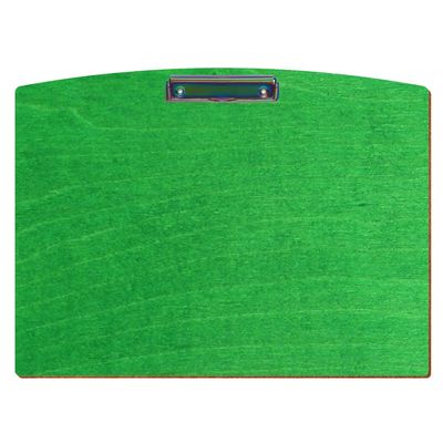 Btic Light Green Wooden Clipboard, Segment Shape, for A3–A6