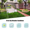 BAGASI Outdoor Patio Swing Canopy Cover, Waterproof and UV-Protective Replacement Top for 2/3-Seater Swings, 4 Reinforced Corner Pockets, Coffee, 190 x 132 x 15 cm view 2