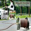 Heavy-Duty Stainless Steel Garden Hose Reel Cart Set, Silver (S: Hose Reel+) view 2