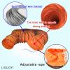 LIGUOYI Flexible PVC Hot Air Duct, 5 m/10 m, 300/500 mm, with D-Rings view 4
