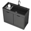 60 x 45 in. Single-Basin Kitchen Sink Cabinet Set with Faucet view 1